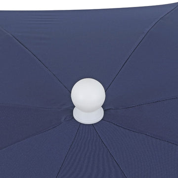 Mariner 6.5 ft. Classic Cottage Fringe Tassel Market Beach Umbrella